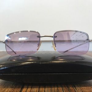 Authentic Gucci Sunglasses with Purple Lenses