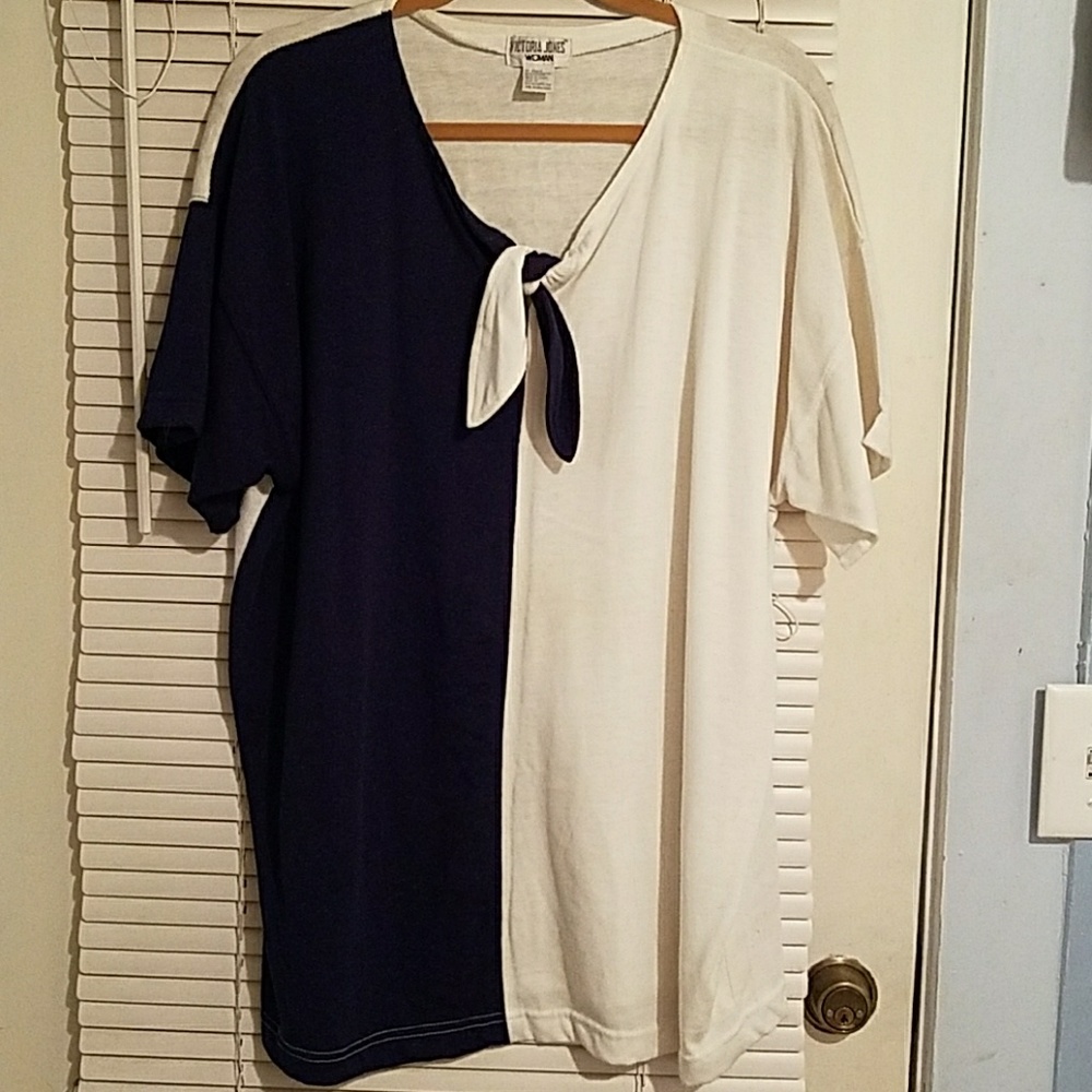 2 tone short sleeve shirt