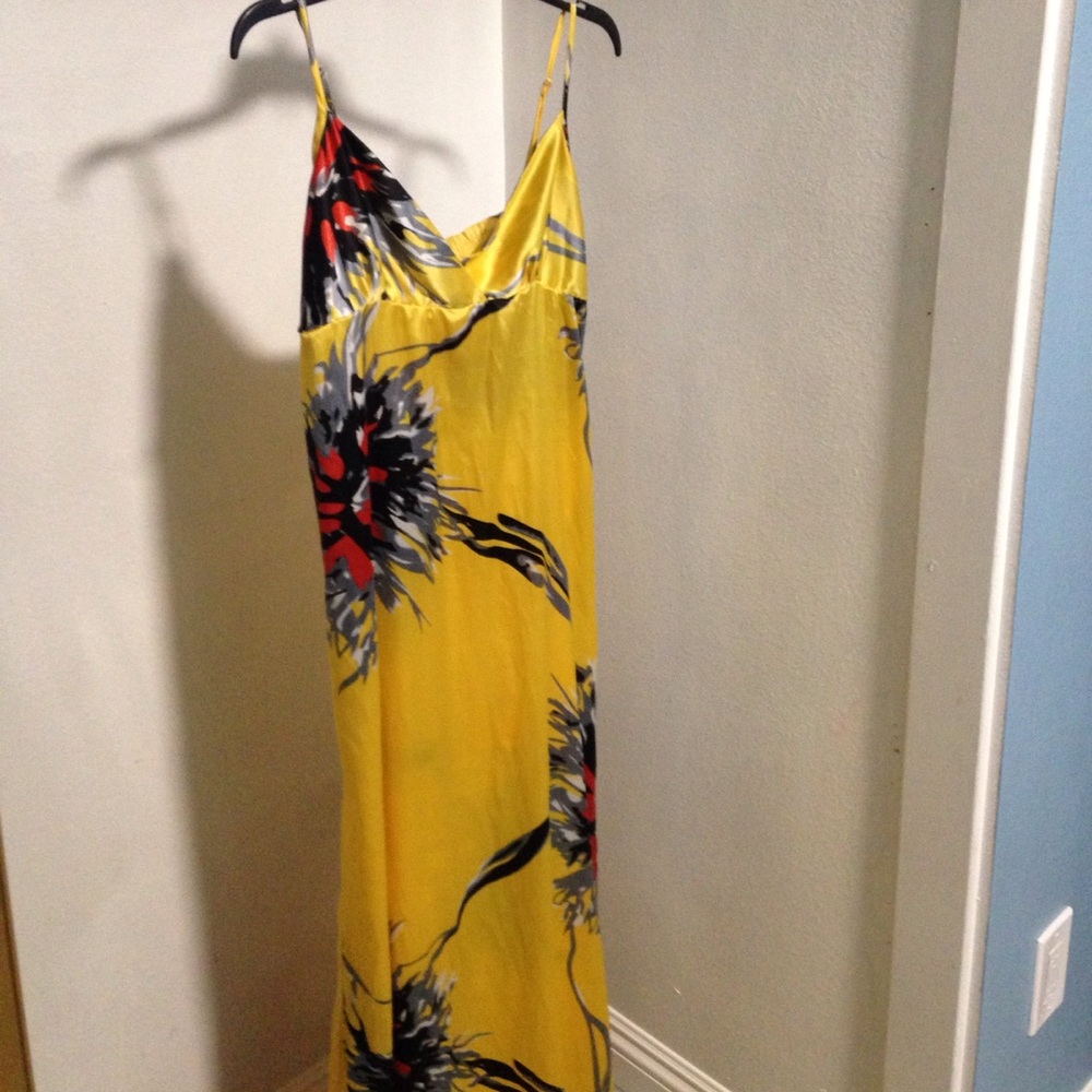 Yellow maxi dress
