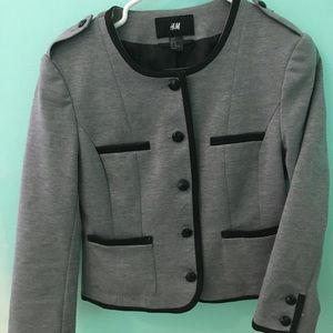 Hip black and grey blazer