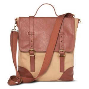 Target (Meorna) Brown Leather Messenger Bag
