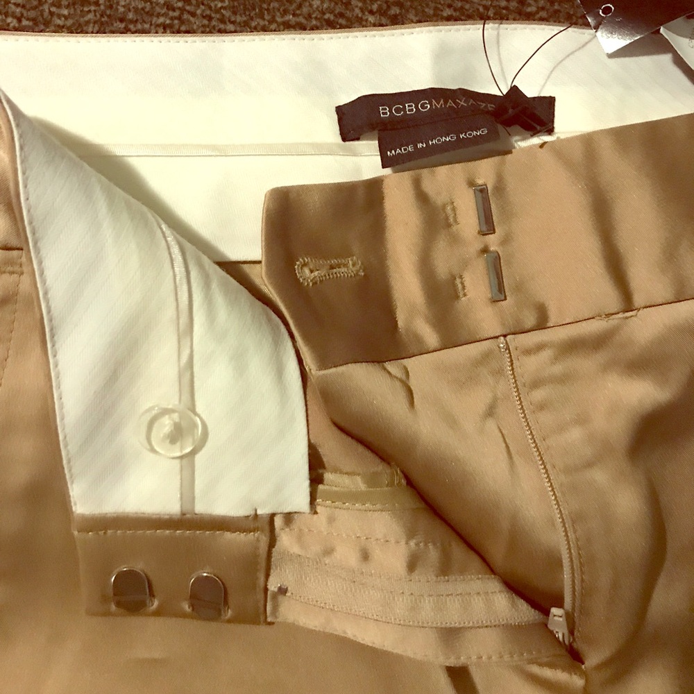 Bcbg Maxazria carla dress pants in gold!
