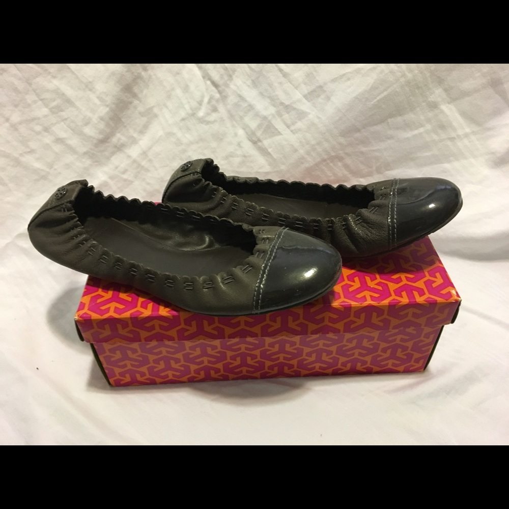 Tory Burch smoke colored flats