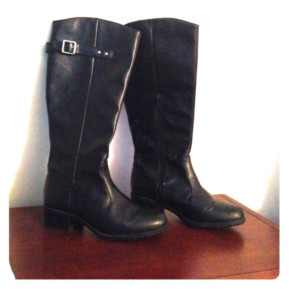 Rampage black riding boots
