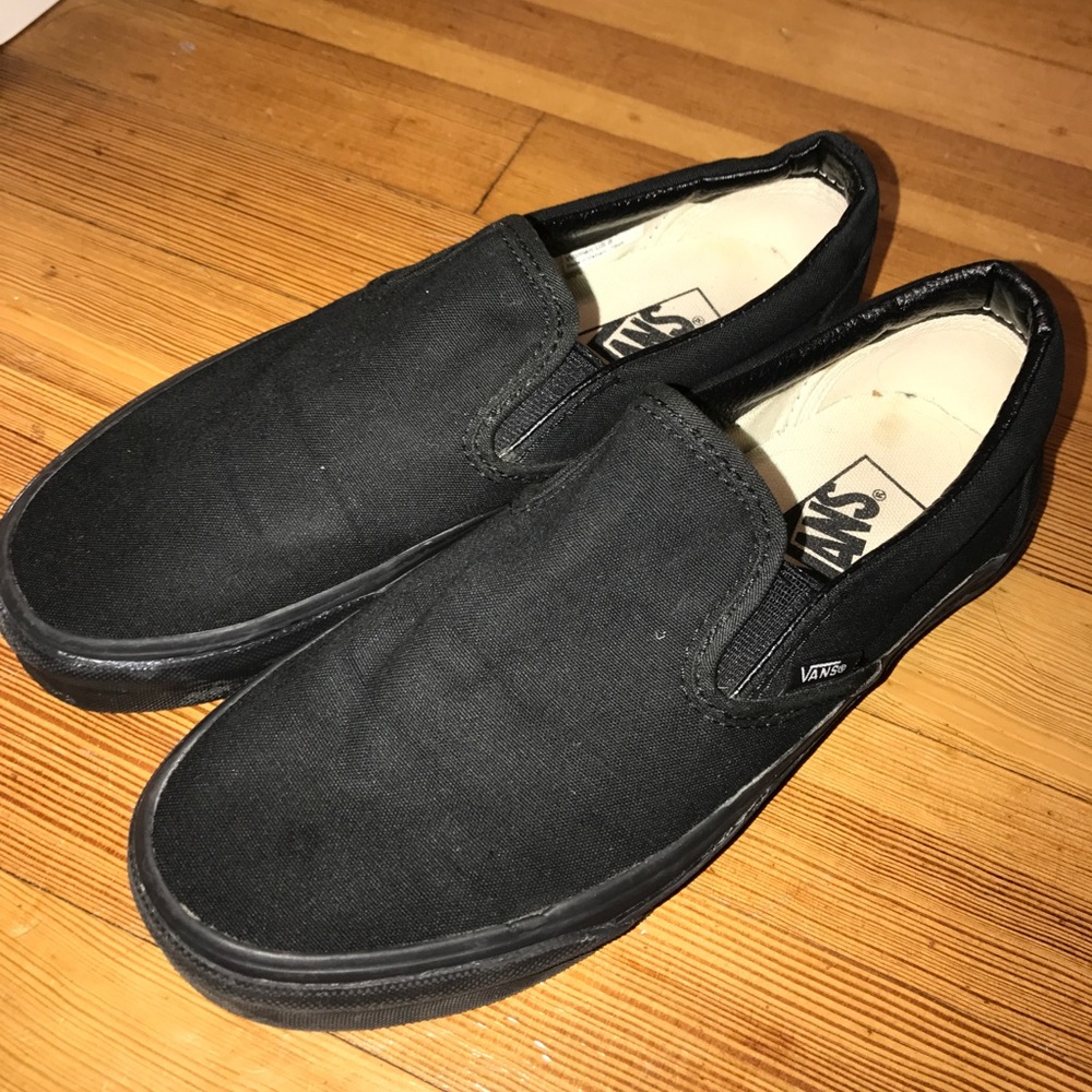 Vans Classic Black Slip Ons
