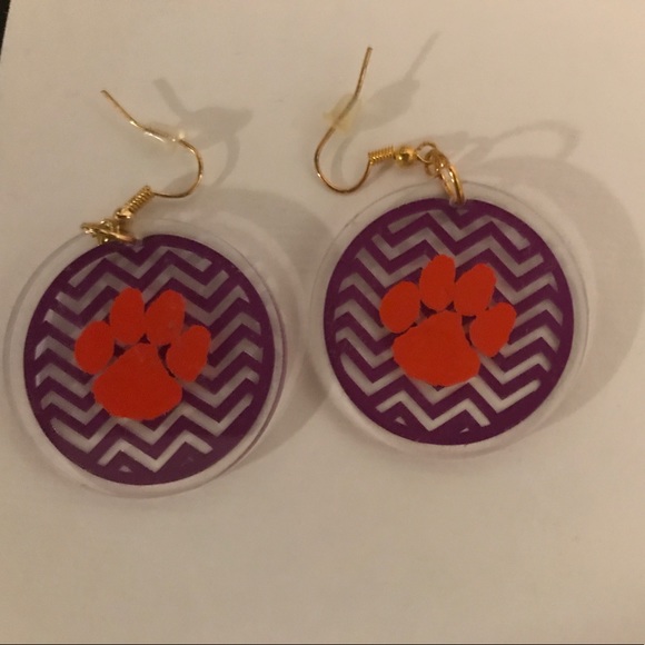 Jewelry - Clemson Tiger Gameday earrings