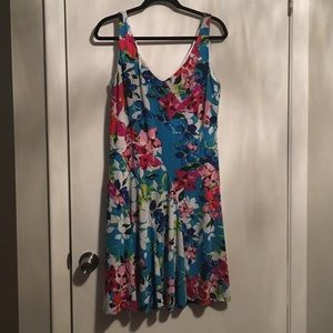 American Living floral colorful sleeveless dress