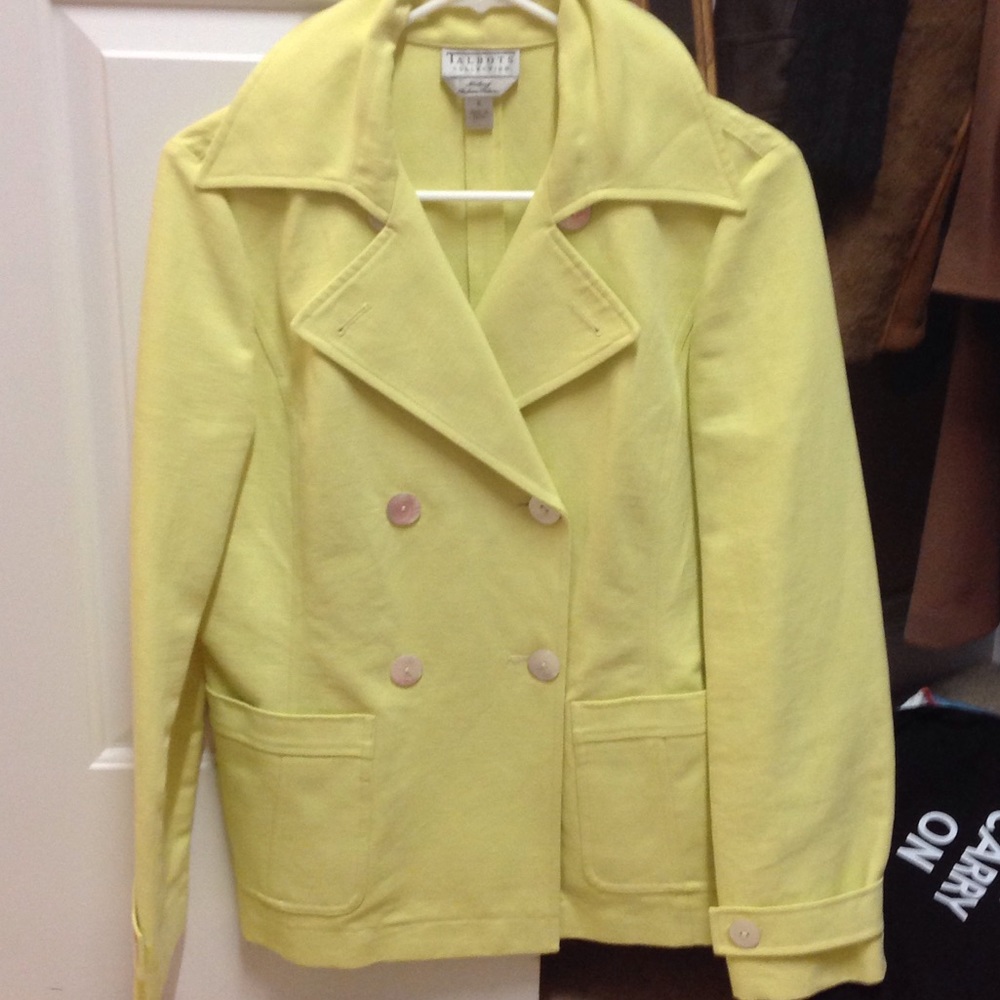 Talbots Size 8 Collection Lime Color Jacket - image 1