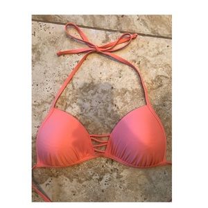 Aerie pink padded bikini top
