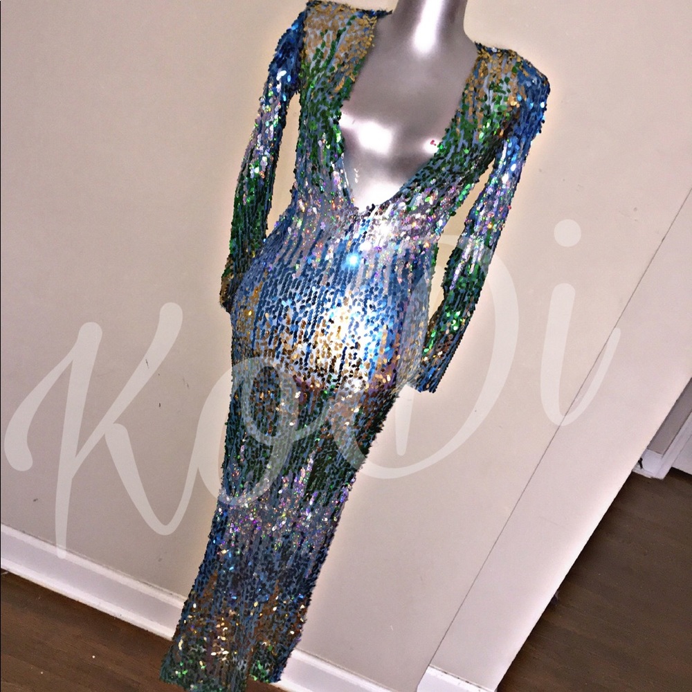 SEQUIN OCEAN DRESS ( @kodikollection )