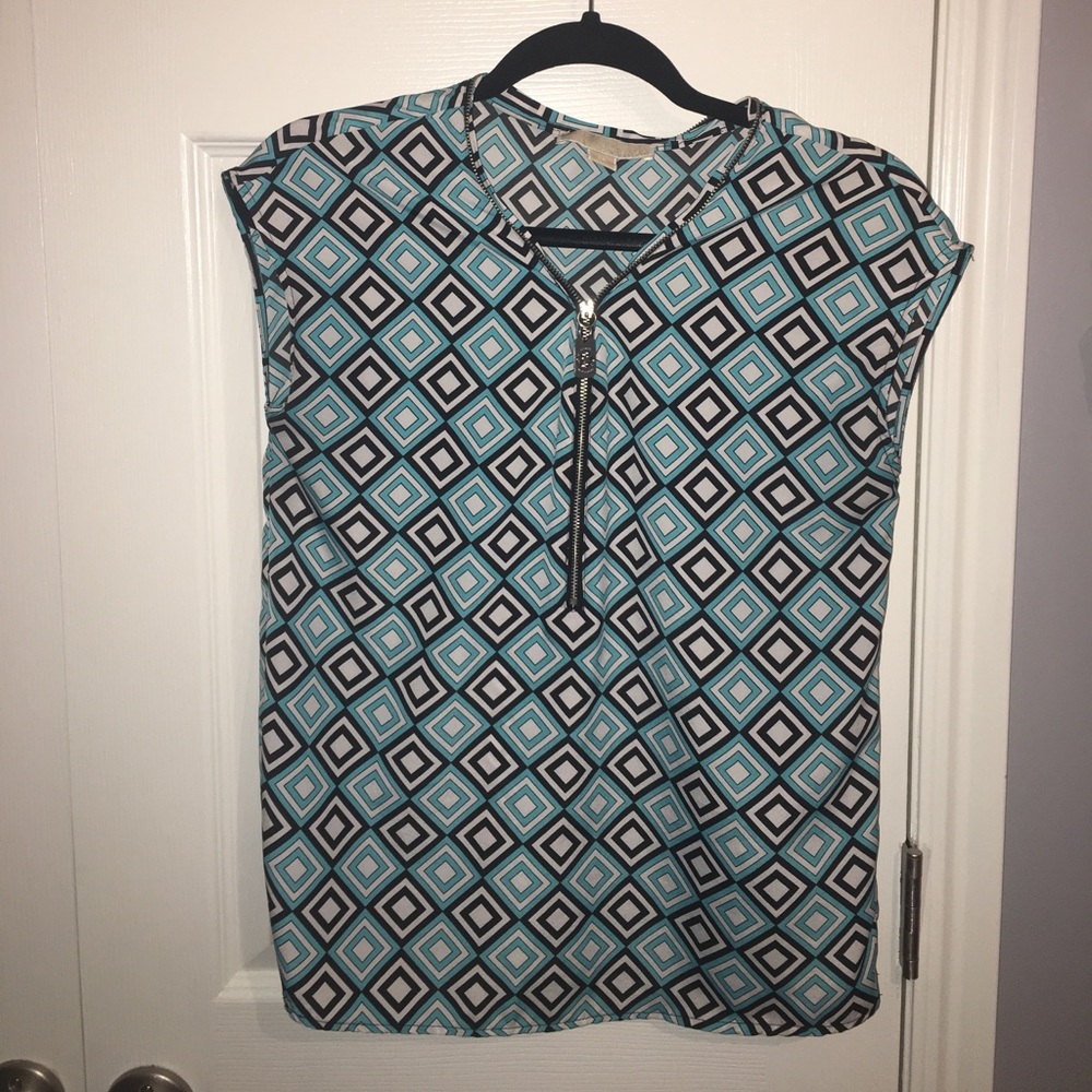 Michael Kors zipper neck top