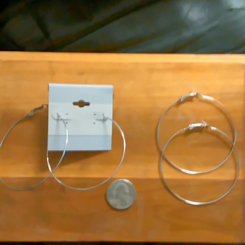 New Silver Color Hoops.