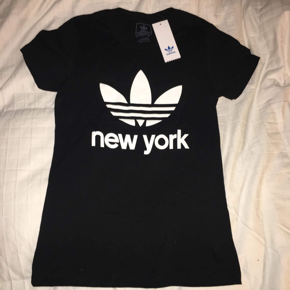 Womens Adidas New York flagship store tee.