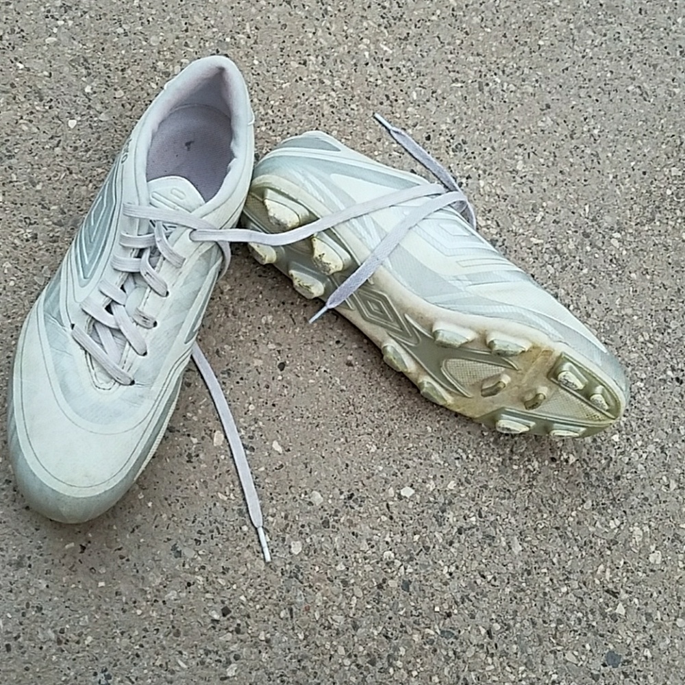 White soccer cleats