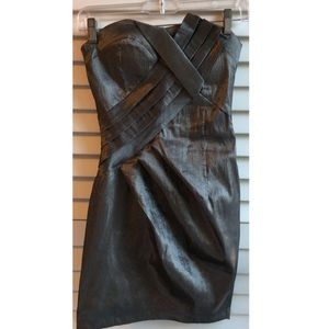 NWOT Metallic Gray Party Dress
