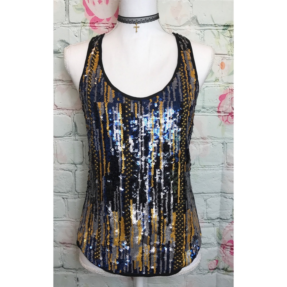BCBG MaxAzria Sequin Top (S)