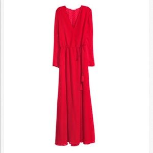H&M Long Chiffon Dress
