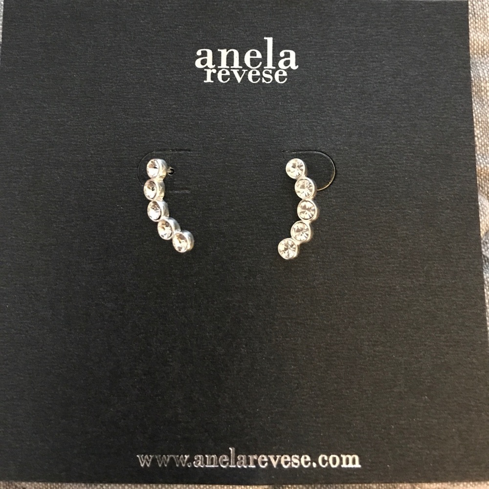 Anela revese sterling silver earrings