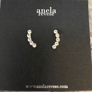 Anela revese sterling silver earrings