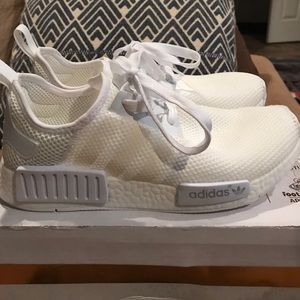 Adidas NMD all white mens 7.5 women's 9.5
