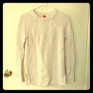 H&M Divided Knitted Cable Sweater