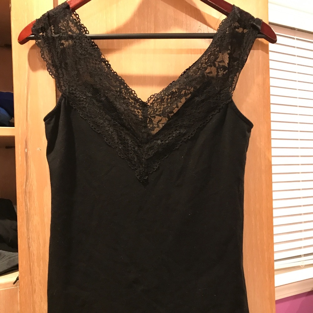 ➕FOREVER 21➕ Black Lace Shirt