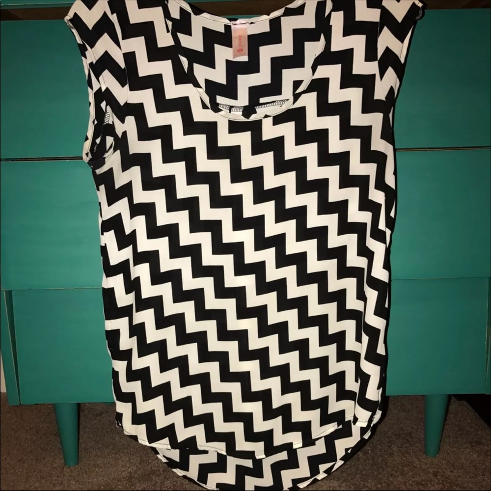 Chiffon High-low Top