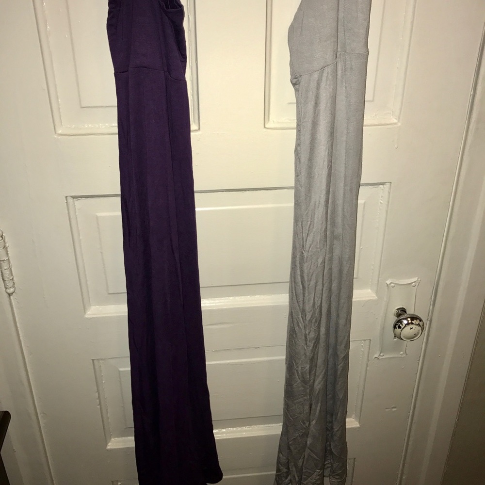 PURPLE/GREY MAXI SKIRT BUNDLE!! Size Small!