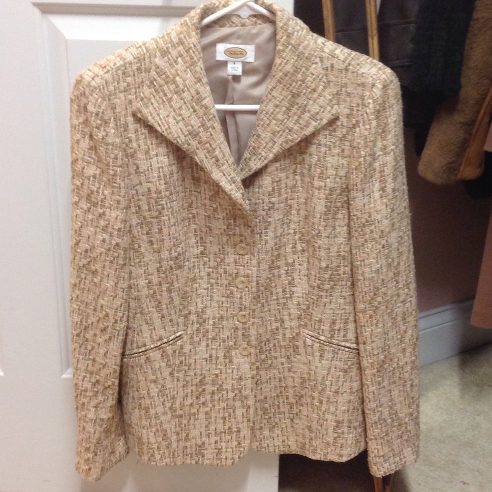 Talbots size 8 tweed jacket