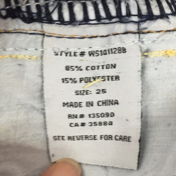 White Crow Embellished Shorts Size 25 - Picture 4 of 7