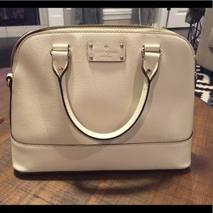 Cream/white Kate Spade bag