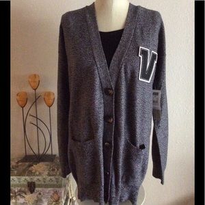 SOLD ++++++NWT Vans Cardigan Letterman Sweater