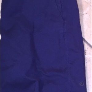 Blue and grey Lululemon shorts