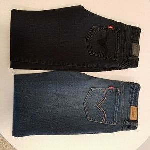 Levi's Girls Denim Leggings 2 Pairs Sz 14