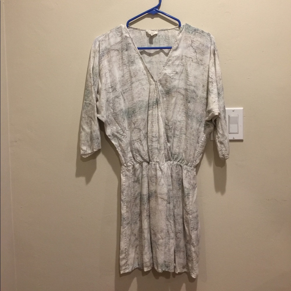Joie water color printed wrap dress size S