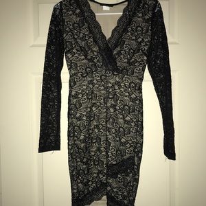 Black lace dress