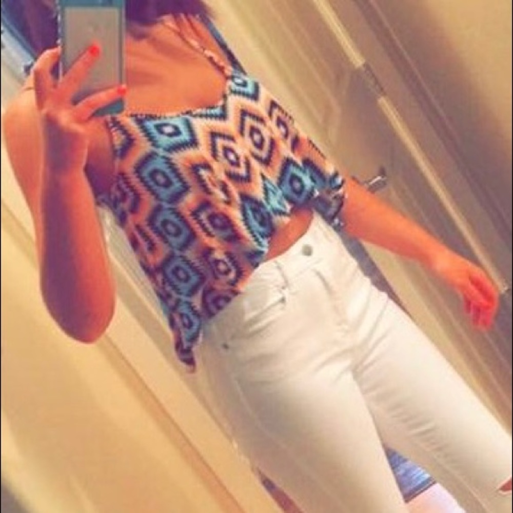 MID DRIFT NEON PATTERN TOP FROM WINDSOR! MDM!