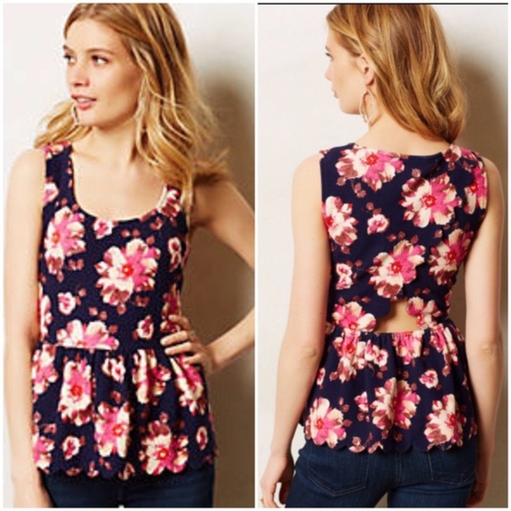 MOVING SALE 🌟 Postmark Covelly Floral peplum tank