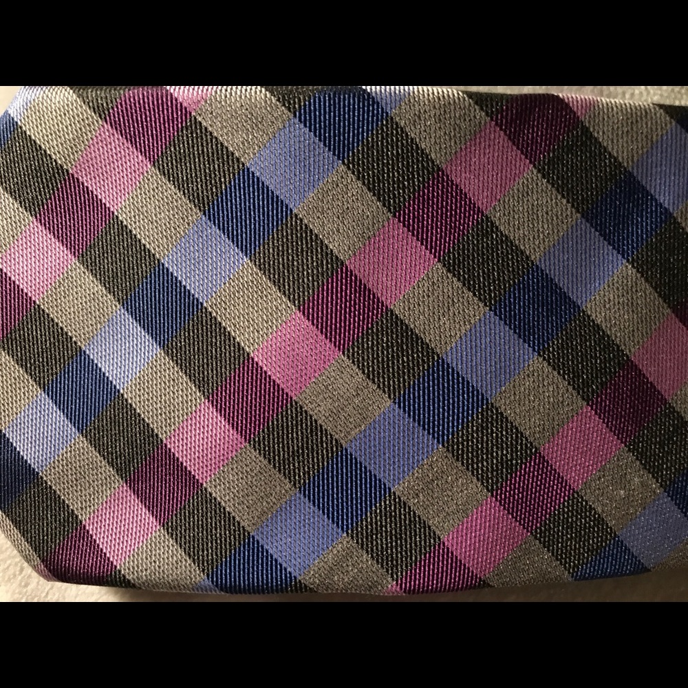 Pink Blue and Grey Chaps Tie