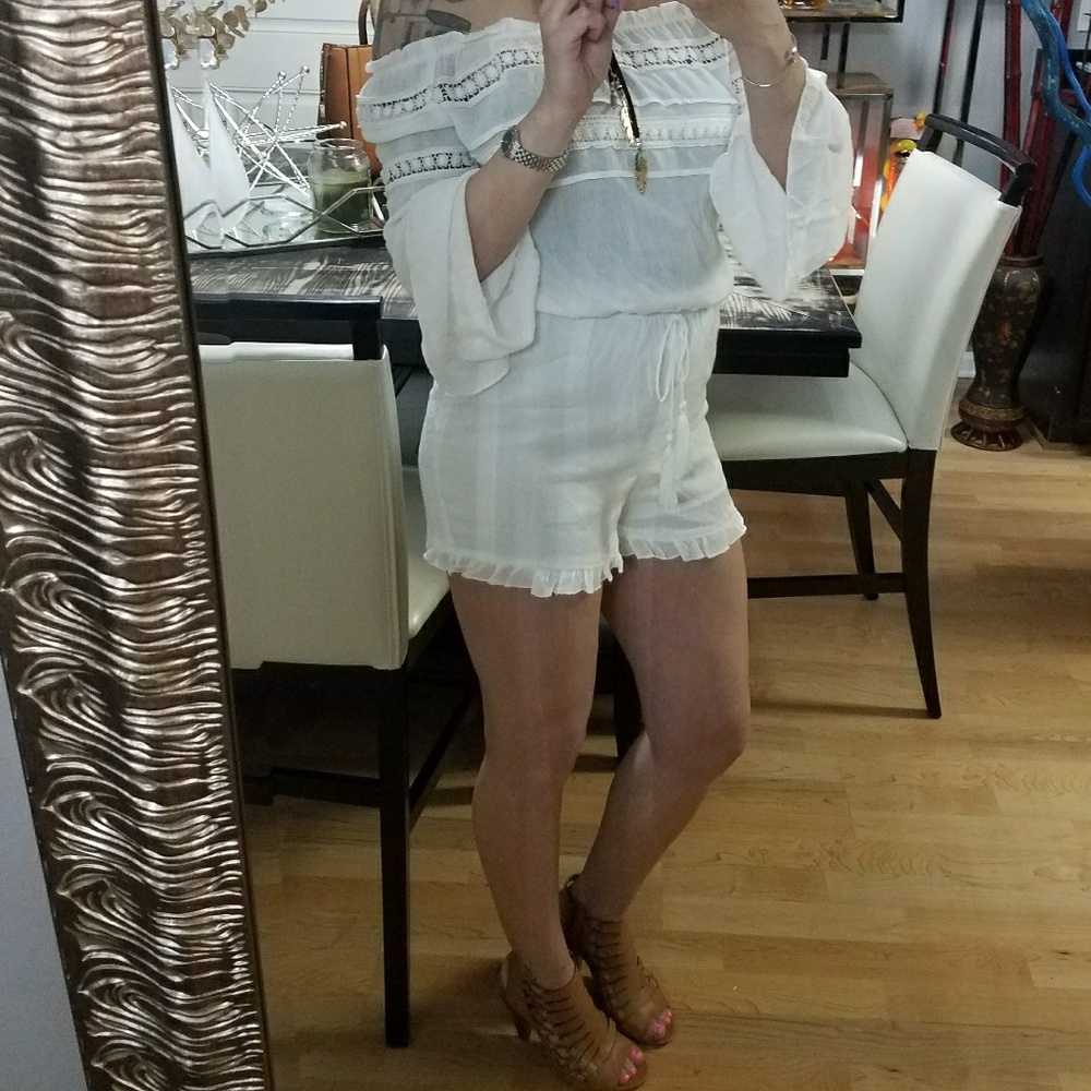 White outfit.