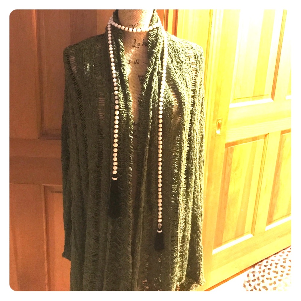 Crocheted Cardigan by Hands to Hearts