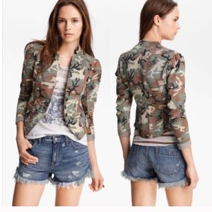 Free people camo blazer