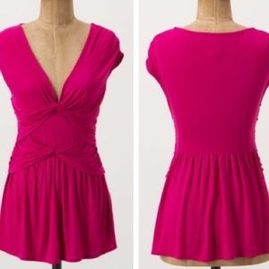 MOVING SALE 🌟 Ric Rac Twirled Tiers pink tee