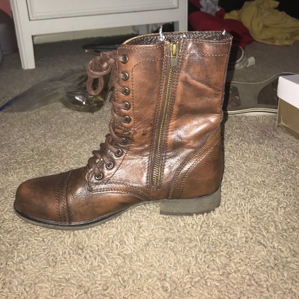 Brown Steve Madden Troopa Boots