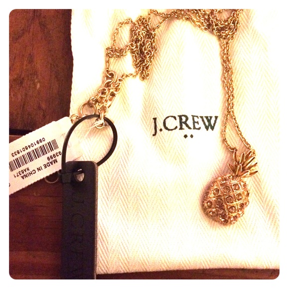 J. Crew Jewelry - JCrew pineapple long chain necklace