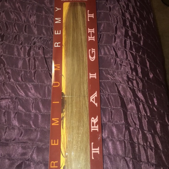 18inch clip In Human Hair Extensions Blonde
