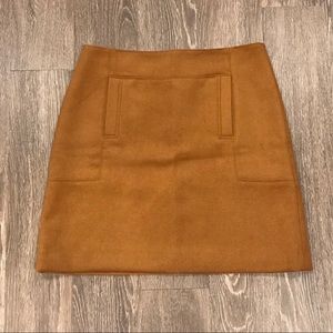 Loft camel mini skirt