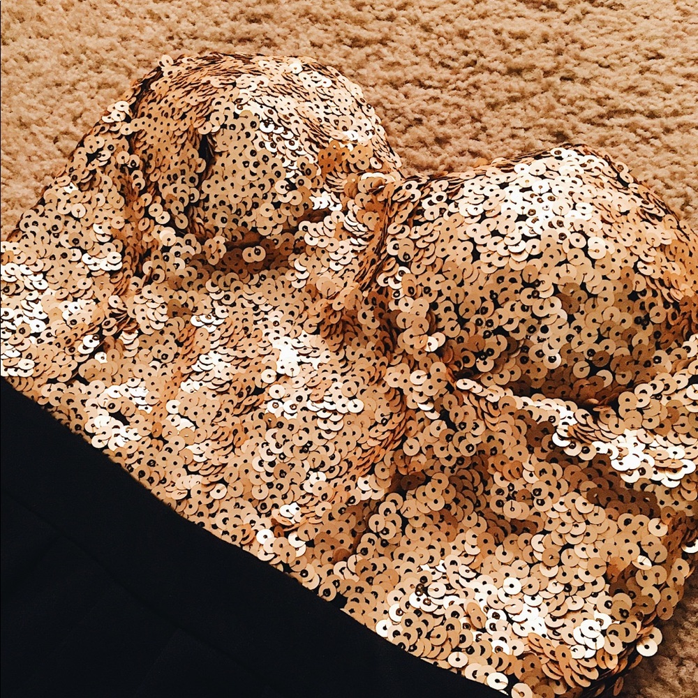 Gold Sequin ASOS Jumpsuit