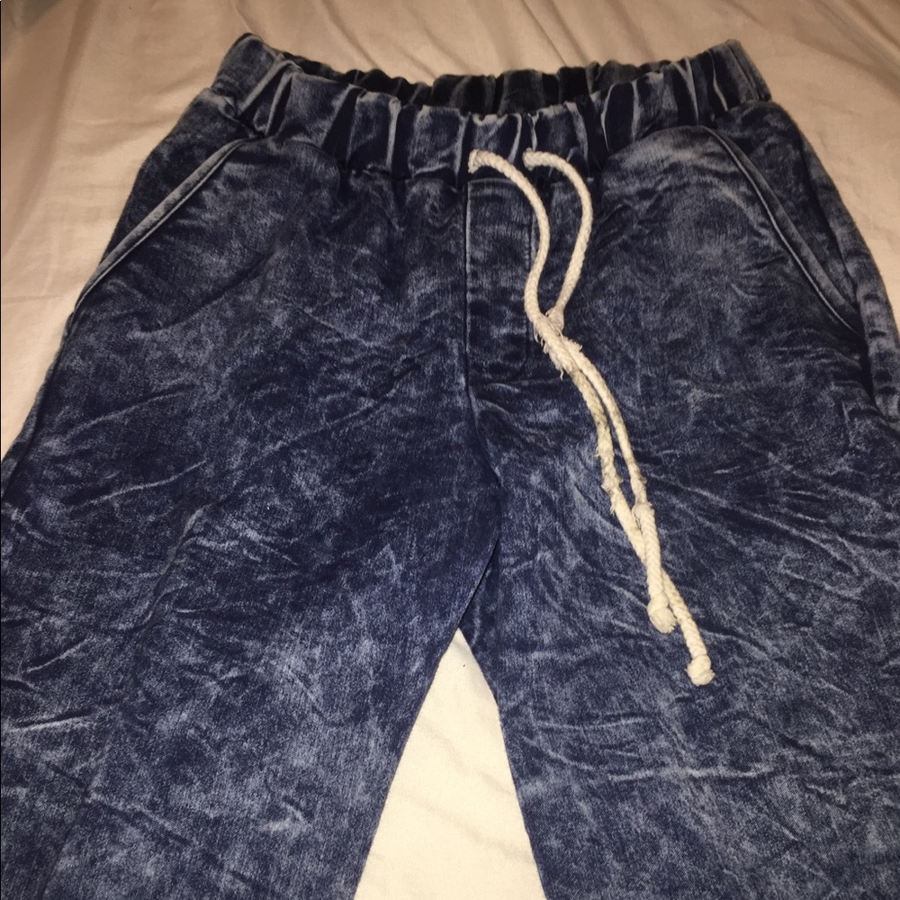 denim joggers
