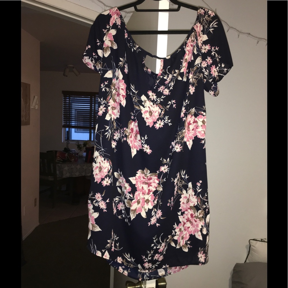 Summer Floral Off the Shoulder dress